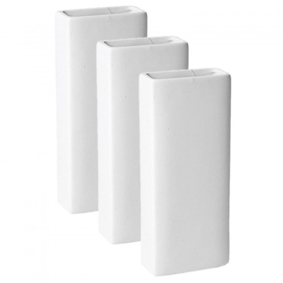 3x stuks Radiator bak luchtbevochtigers / waterverdampers wit 18 x 8 x 4 cm - Luchtbevochters